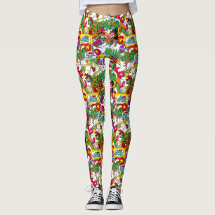 Dr. Seuss   Grinch Colourful Pattern Leggings