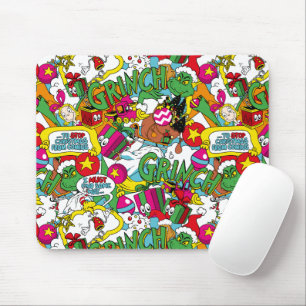 Dr. Seuss   Grinch Colourful Pattern Mouse Pad
