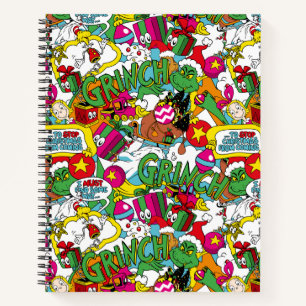 Dr. Seuss   Grinch Colourful Pattern Notebook