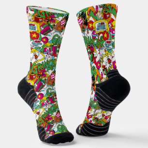 Dr. Seuss Grinch Colourful Pattern Socks
