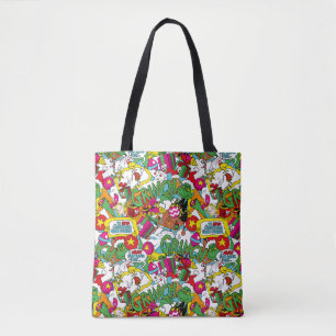 Dr. Seuss   Grinch Colourful Pattern Tote Bag