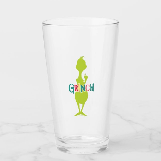 Dr. Seuss | Grinch - Green Silhouette Glass (Front)
