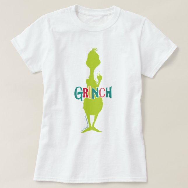 Dr. Seuss | Grinch - Green Silhouette T-Shirt (Design Front)