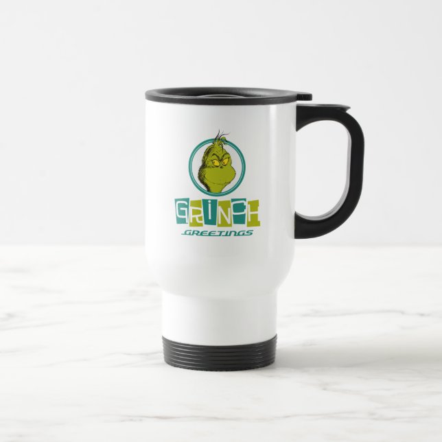 Dr. Seuss | Grinch Greetings Travel Mug (Right)