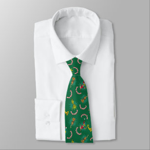 Dr. Seuss Grinch Merry Grinchmas Pattern Tie