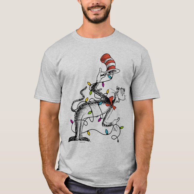 Dr. Seuss | Grinch | Mischievous Cat in the Ha T-Shirt (Front)