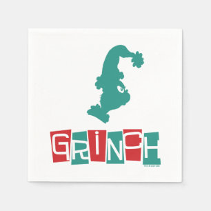 Dr. Seuss   Grinch - Red & Green Napkin