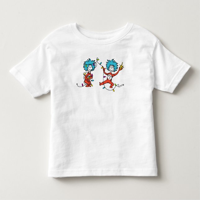 Dr. Seuss | Grinch | Thing One Thing TwDancing Toddler T-Shirt (Front)