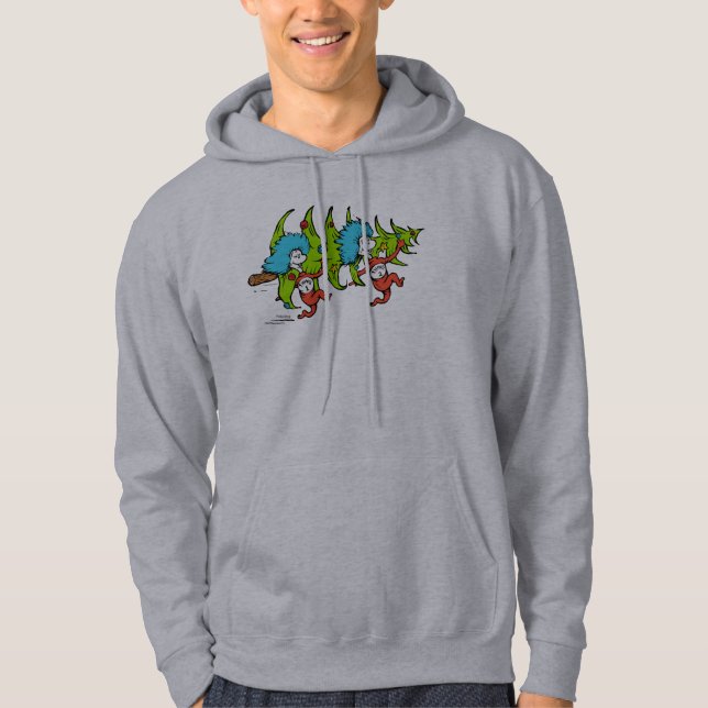 Dr. Seuss | Grinch | Thing One Thing Two Christmas Hoodie (Front)