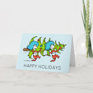 Dr. Seuss   Grinch   Thing One Thing Two Holiday Card
