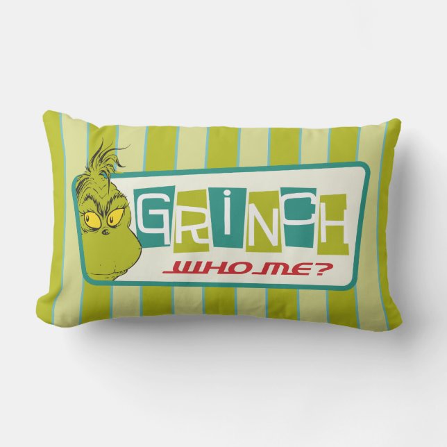 Dr. Seuss | Grinch - Who Me? Lumbar Cushion (Front)