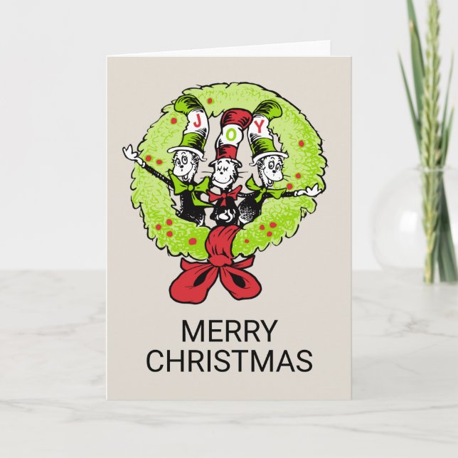 Dr Seuss | Grinch | Who-ville Christmas Joy Holiday Card (Front)