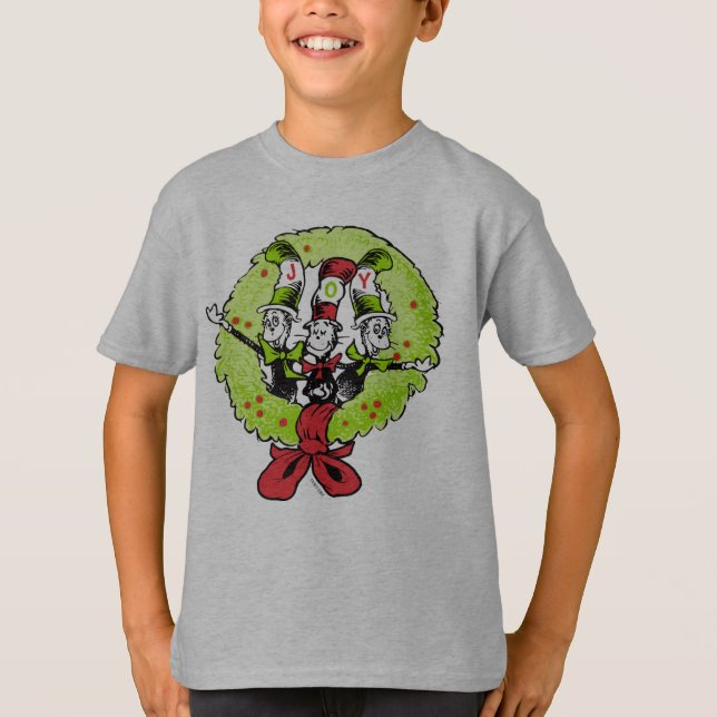 Dr Seuss | Grinch | Who-ville Christmas Joy T-Shirt (Front)