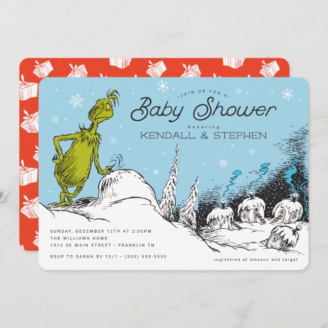 Dr. Seuss | Grinch Winter Baby Shower (Front/Back)