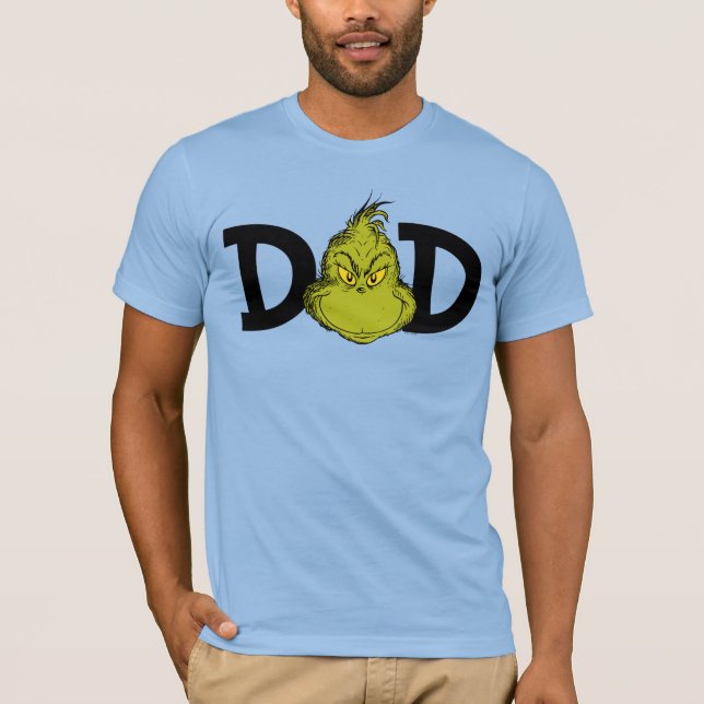 Dr. Seuss | Grinch Winter Birthday Dad T-Shirt (Front)
