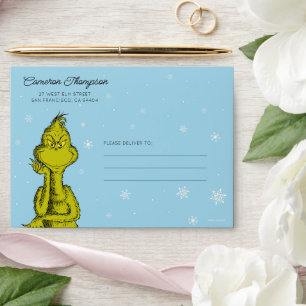 Dr. Seuss Grinch Winter Birthday Envelope
