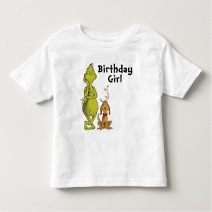 Dr. Seuss Grinch Winter Birthday Girl Toddler T-Shirt