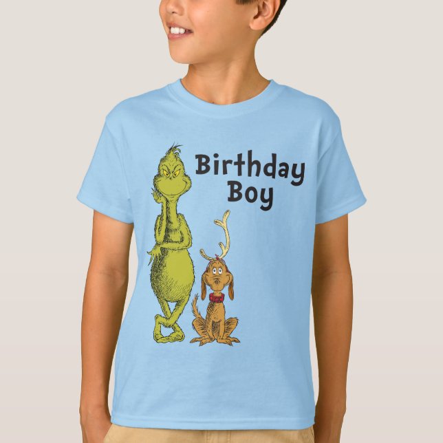 Dr. Seuss | Grinch Winter Birthday T-Shirt (Front)
