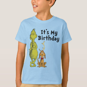 Dr. Seuss   Grinch Winter Birthday T-Shirt