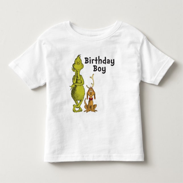 Dr. Seuss | Grinch Winter Birthday Toddler T-Shirt (Front)