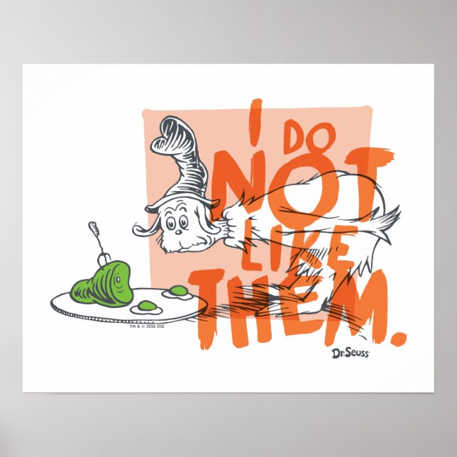 Dr. Seuss Guy-Am-I "I Do Not Like Them" Poster (Front)