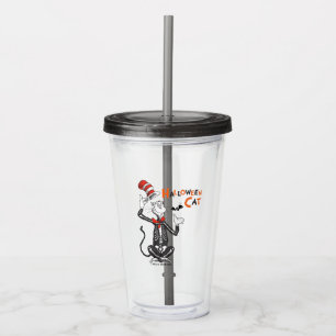 Dr. Seuss Halloween Cat in the Hat Acrylic Tumbler