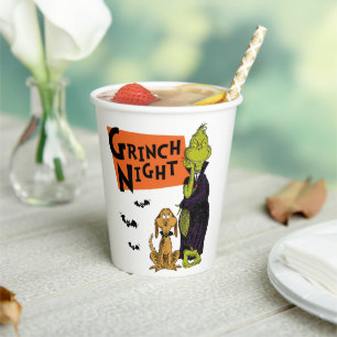 Dr. Seuss   Hallowen Grinch Night Graphic Paper Cups