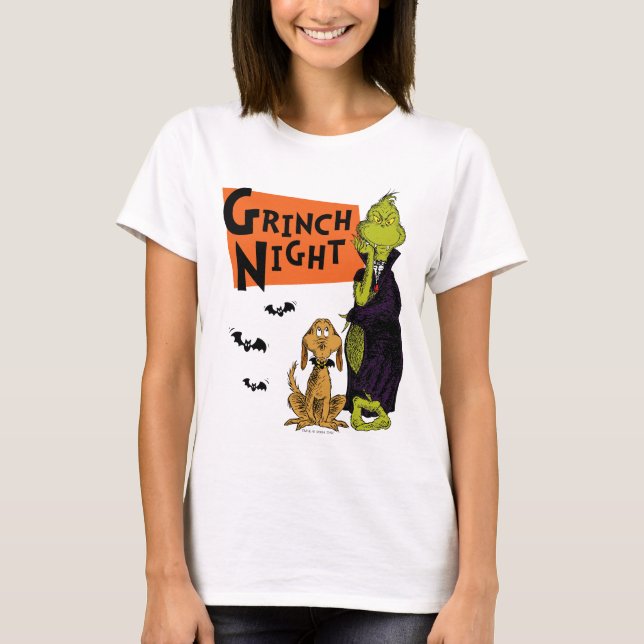 Dr. Seuss | Hallowen Grinch Night Graphic T-Shirt (Front)