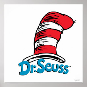 Dr. Seuss Hat Logo Poster