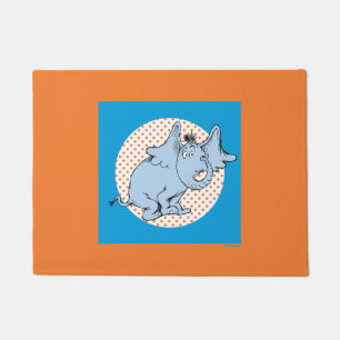 Dr. Seuss Horton Hears A Who Orange Polka Dots Doormat