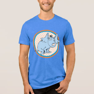 Dr. Seuss Horton Hears A Who Orange Polka Dots Tri-Blend Shirt