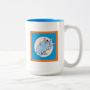 Dr. Seuss Horton Hears A Who Orange Polka Dots Two-Tone Coffee Mug