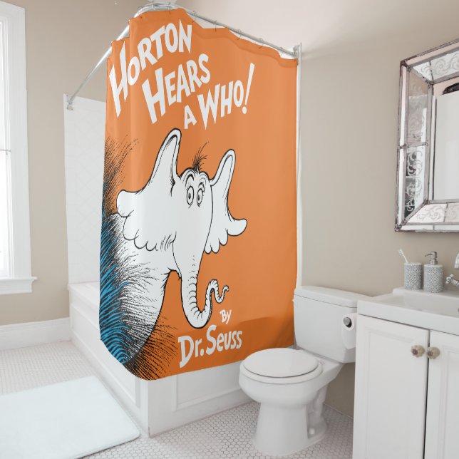 Dr. Seuss | Horton Hears A Who the Book Shower Curtain (In Situ)