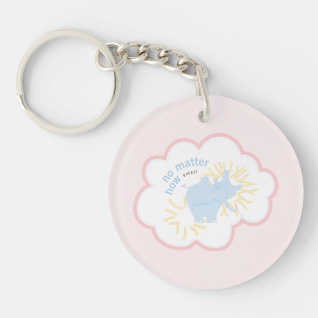 Dr. Seuss Horton | No Matter How Small Key Ring (Front)