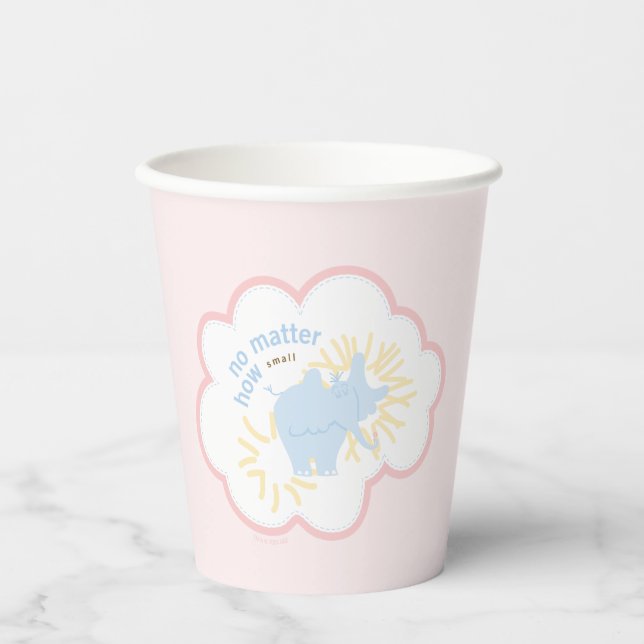 Dr. Seuss Horton | No Matter How Small Paper Cups (Front)