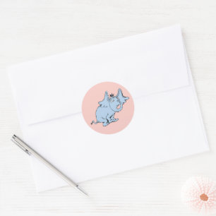 Dr. Seuss   Horton Side Look Classic Round Sticker