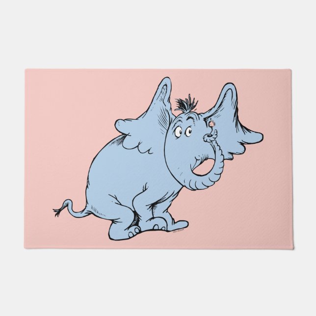 Dr. Seuss | Horton Side Look Doormat (Front)