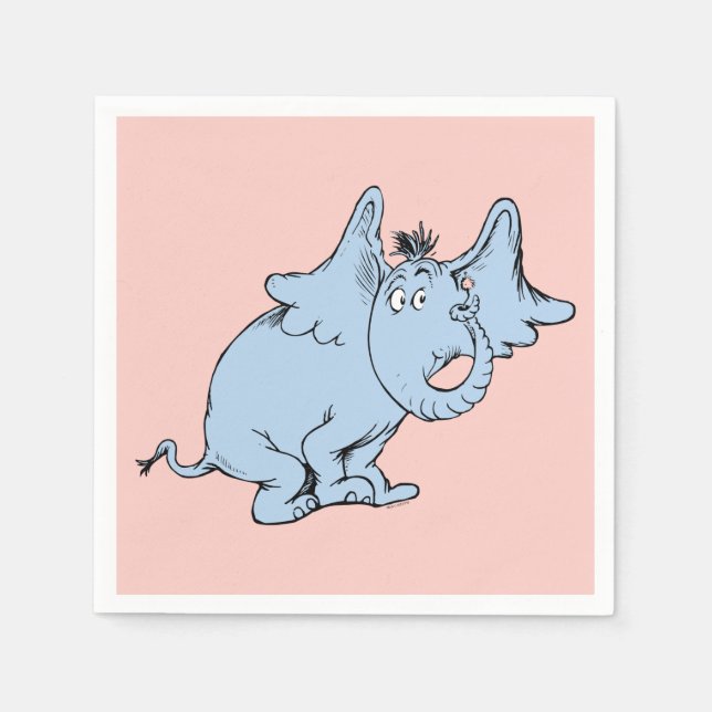 Dr. Seuss | Horton Side Look Napkin (Front)