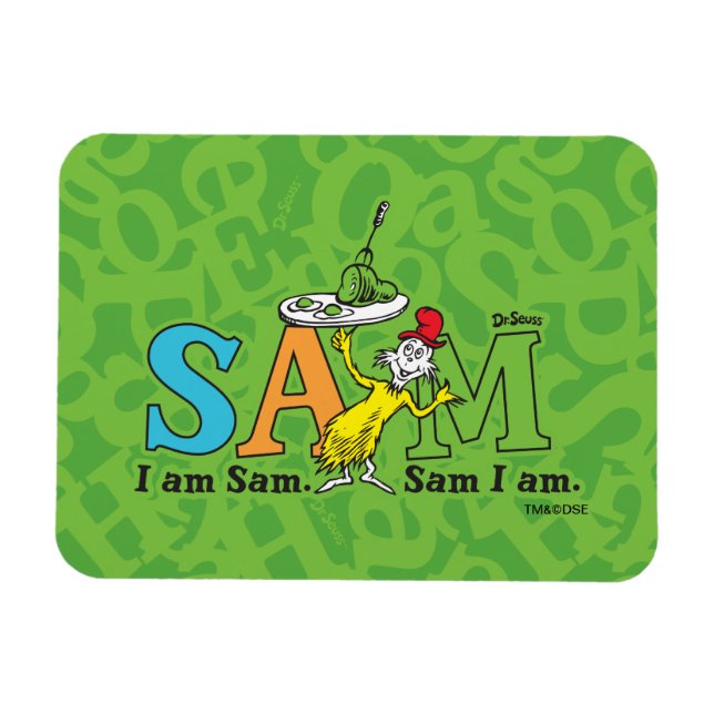 Dr. Seuss | I Am Sam. Sam I Am. Magnet (Horizontal)