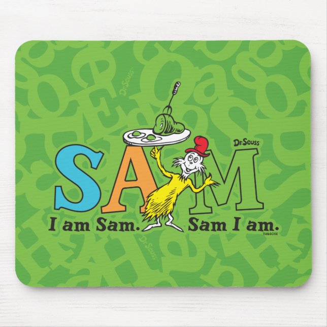Dr. Seuss | I Am Sam. Sam I Am. Mouse Pad (Front)