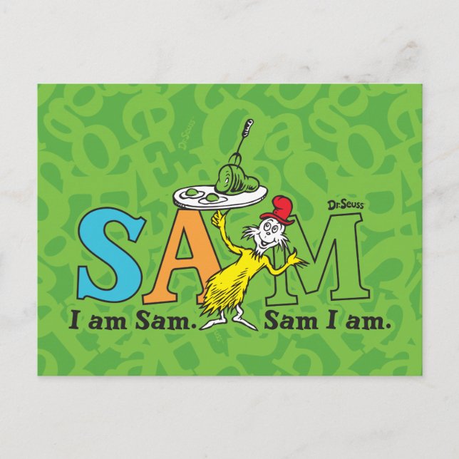Dr. Seuss | I Am Sam. Sam I Am. Postcard (Front)