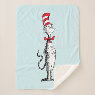 Dr. Seuss I Cat in the Hat Standing Tall Sherpa Blanket