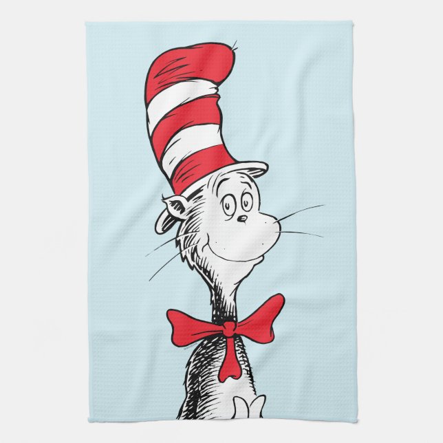 Dr. Seuss I Cat in the Hat Standing Tall Tea Towel (Vertical)