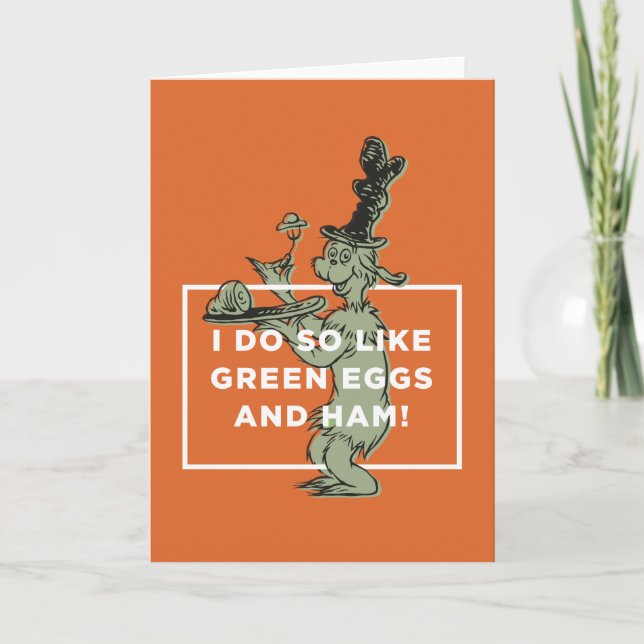 Dr. Seuss | I Do So Like Green Eggs and Ham Card (Front)