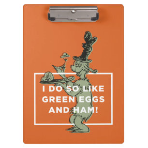 Dr. Seuss   I Do So Like Green Eggs and Ham Clipboard