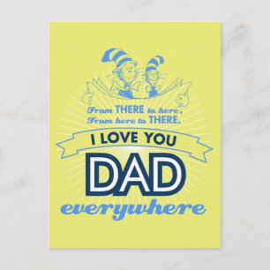Dr. Seuss I Love You Dad Everywhere Postcard