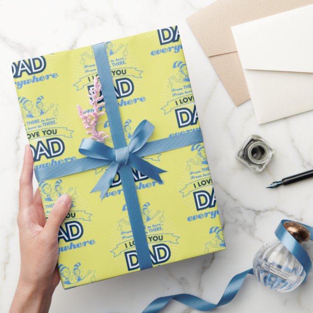 Dr. Seuss | I Love You Dad Everywhere Wrapping Paper (Gifting)