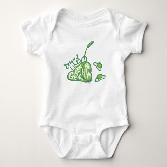 Dr. Seuss | Irish I liked Green Eggs & Ham Baby Bodysuit (Front)