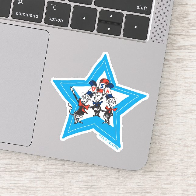 Dr. Seuss | Little Cats USA Hats Graphic (Detail)