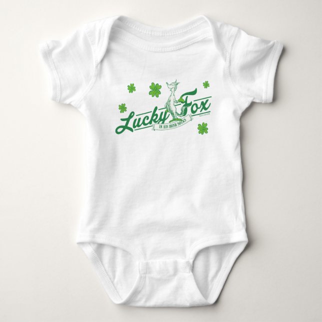 Dr. Seuss | Lucky Fox In His Irish Socks Baby Bodysuit (Front)